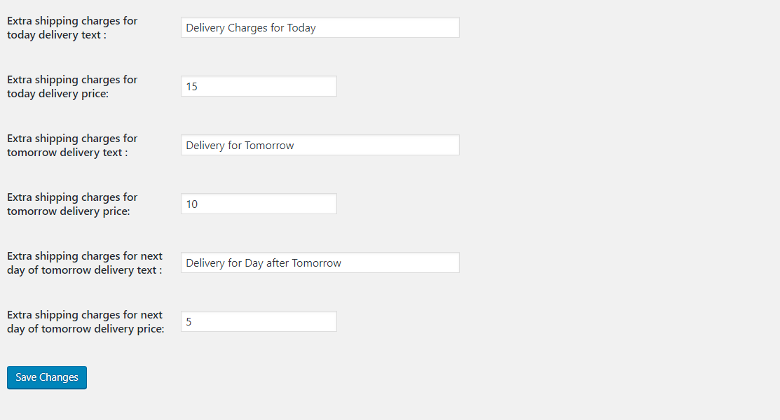 same day / next day laundry serving charge - optional